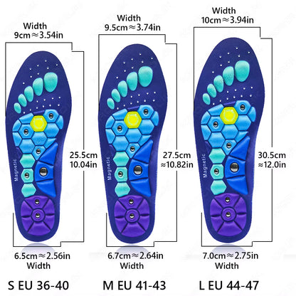 Therapy Sports Insoles Massage Medical Magnetic Foot Weight Loss Slimming Acupressure Insole Anti-Fatigue Health Care Shoe Pads