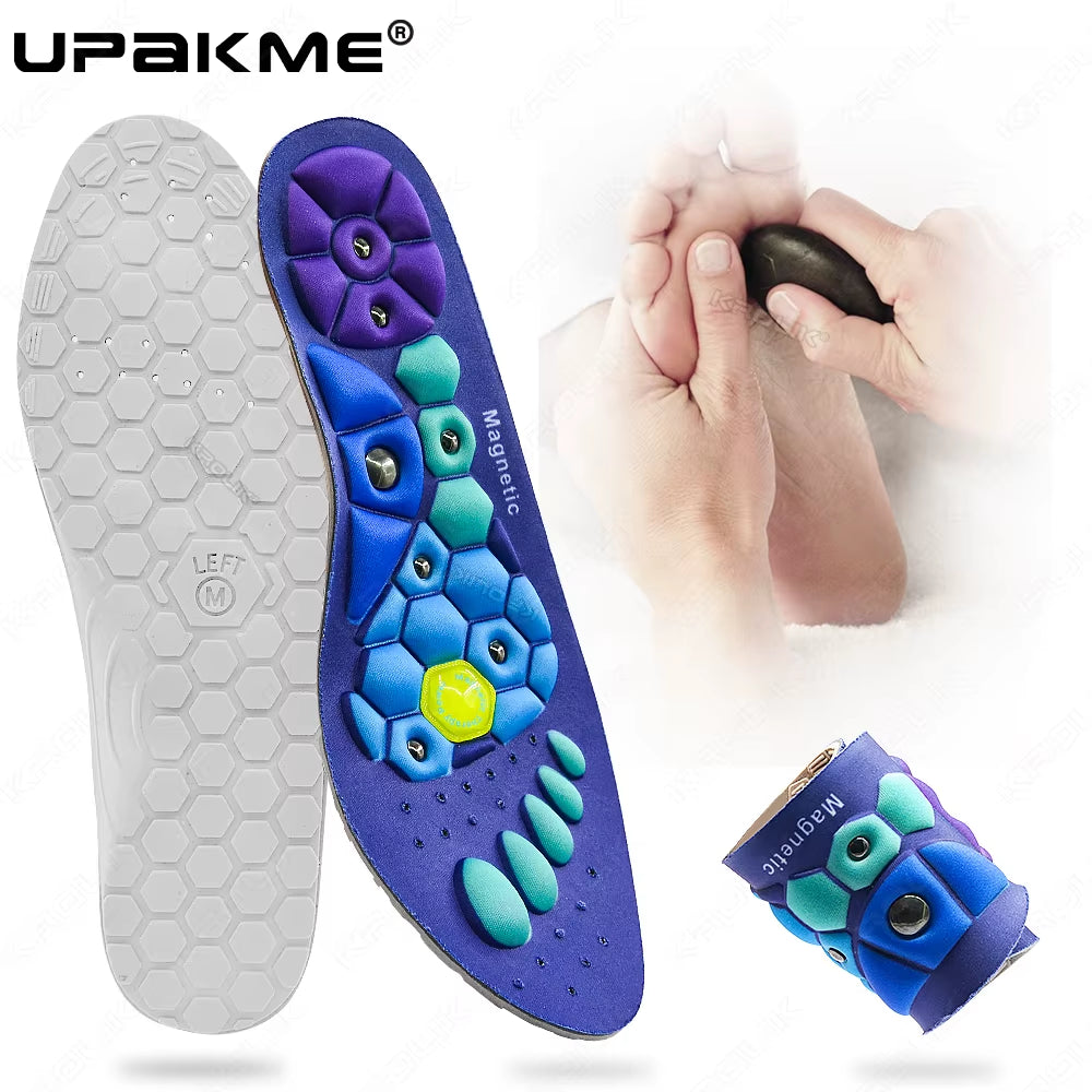 Therapy Sports Insoles Massage Medical Magnetic Foot Weight Loss Slimming Acupressure Insole Anti-Fatigue Health Care Shoe Pads