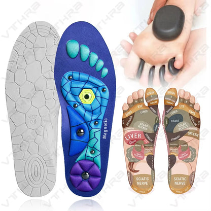 Therapy Sports Insoles Massage Medical Magnetic Foot Weight Loss Slimming Acupressure Insole Anti-Fatigue Health Care Shoe Pads