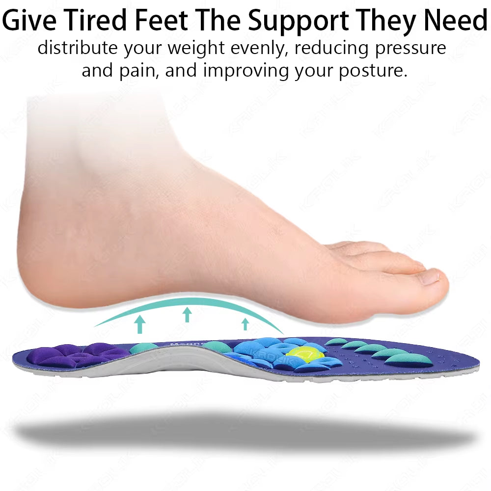Therapy Sports Insoles Massage Medical Magnetic Foot Weight Loss Slimming Acupressure Insole Anti-Fatigue Health Care Shoe Pads